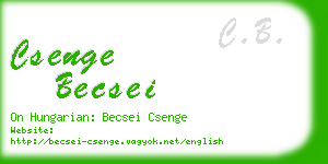 csenge becsei business card